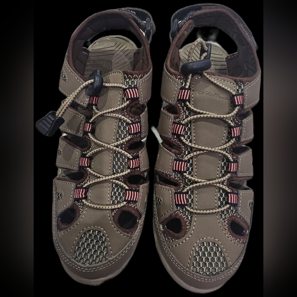 Eddie Bauer Men's Tan and Black Hiking Sandals
